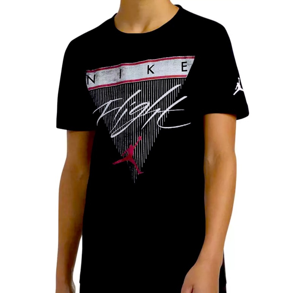 Jordan Black and Red Short Sleeve Tee - Picture 3 of 4